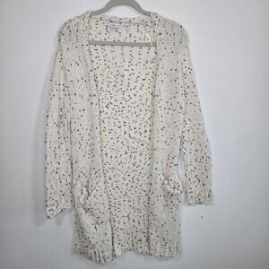 L Love Long Cardigan Sweater. Size Small